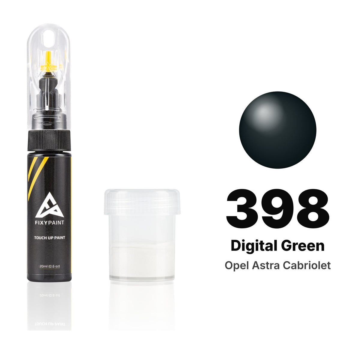 Touch-up paint for Opel Astra Cabriolet 398 Digital Green, Standard kit