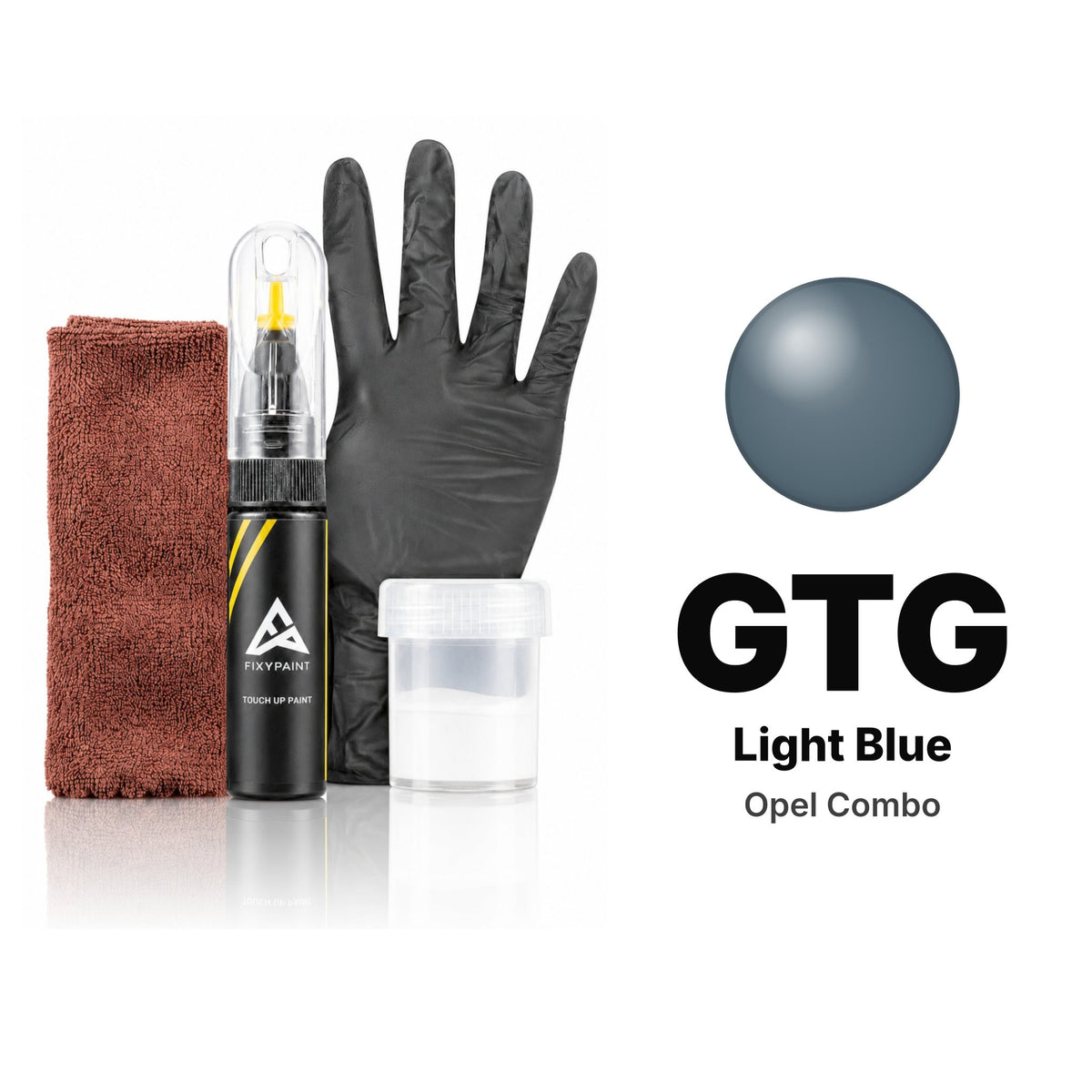 Touch-up paint for Opel Combo GTG Light Blue, Complete kit