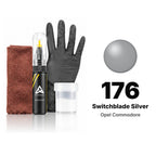 Touch-up paint for Opel Commodore 176 Switchblade Silver, Complete kit