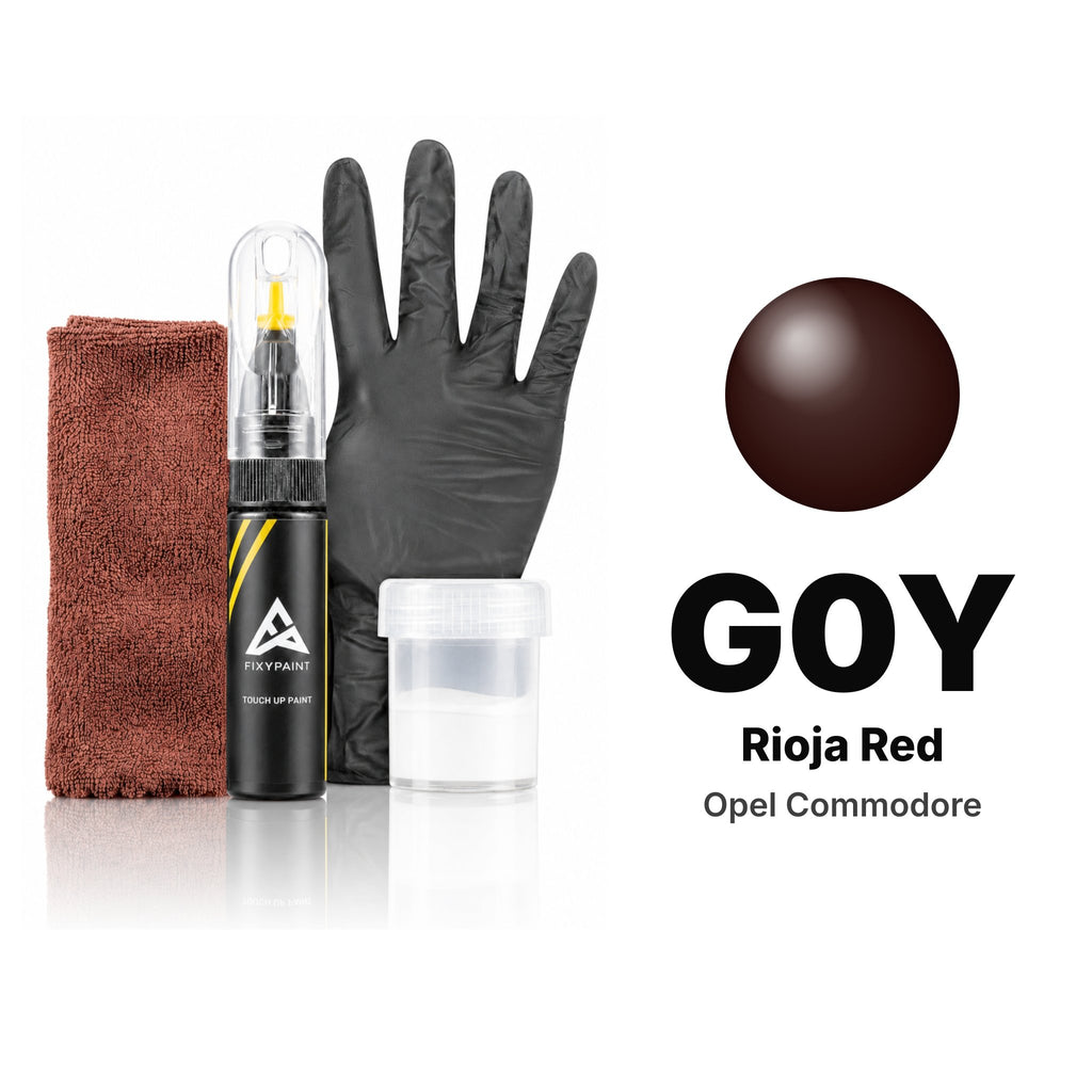 Touch-up paint for Opel Commodore G0Y Rioja Red, Complete kit