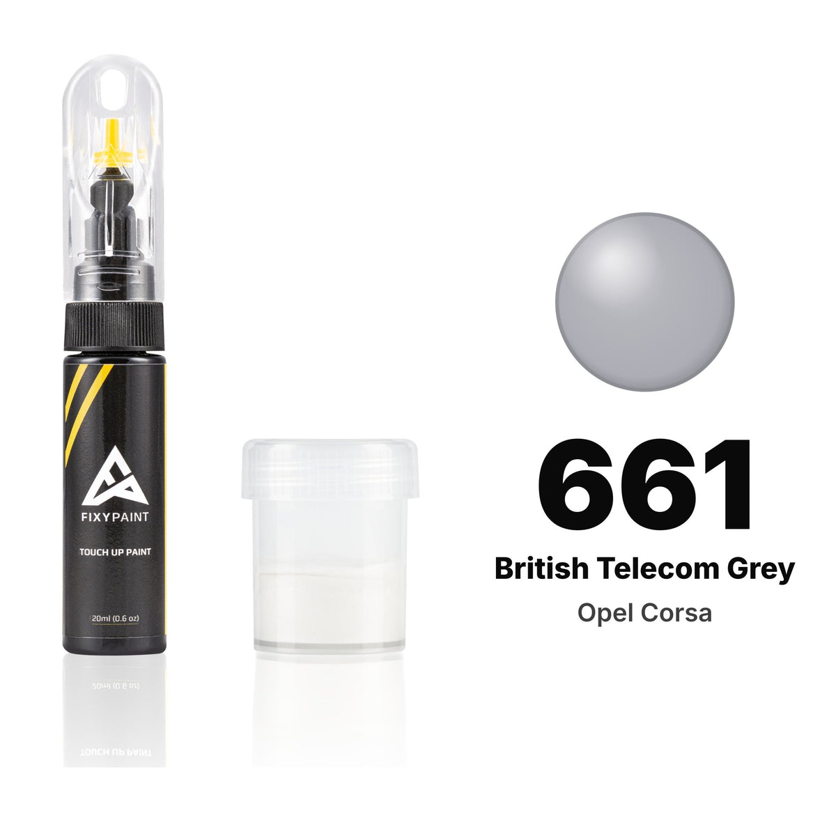Touch-up paint for Opel Corsa 661 British Telecom Grey, Standard kit