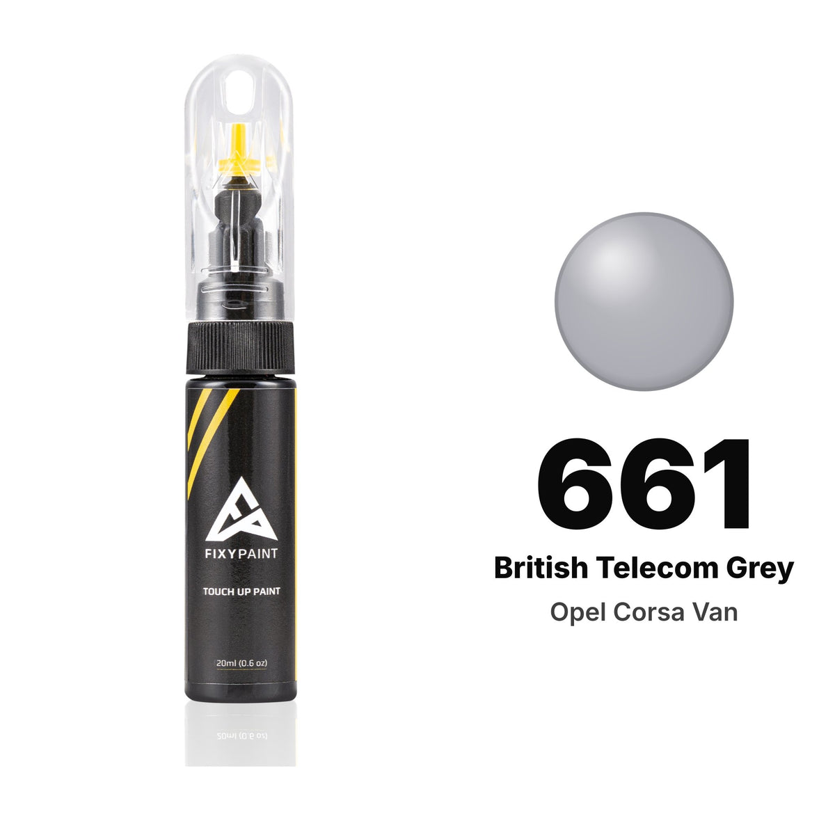 Touch-up paint for Opel Corsa Van 661 British Telecom Grey, Basic kit