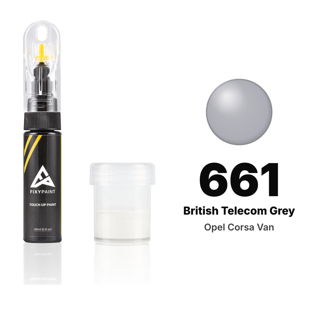 Touch-up paint for Opel Corsa Van 661 British Telecom Grey, Standard kit