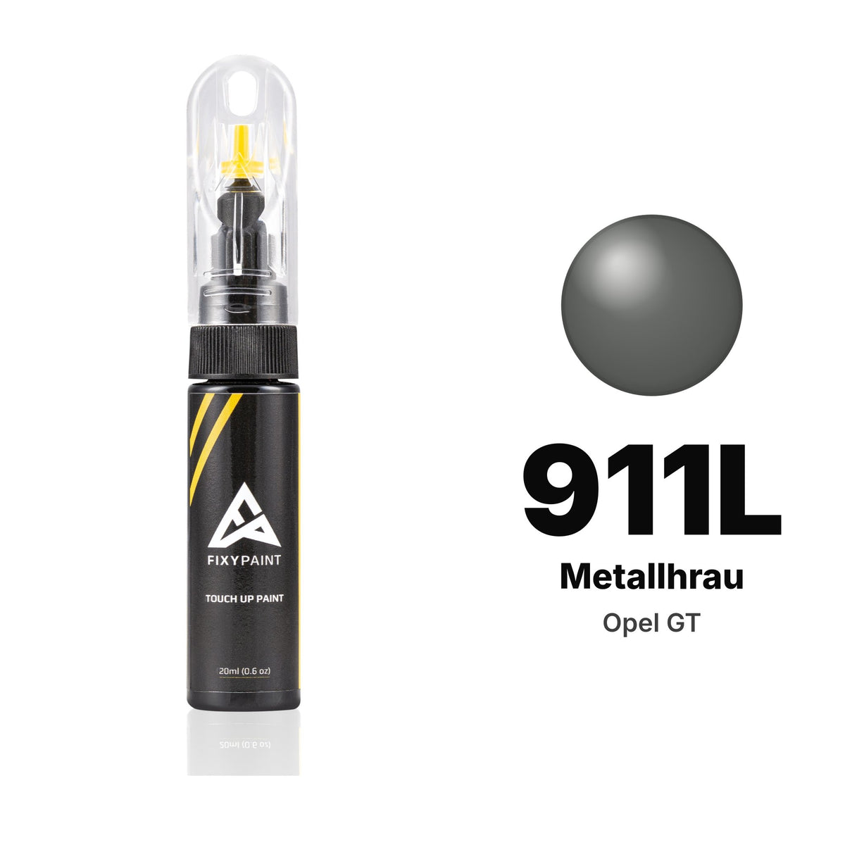Touch-up paint for Opel GT 911L Metallhrau, Basic kit