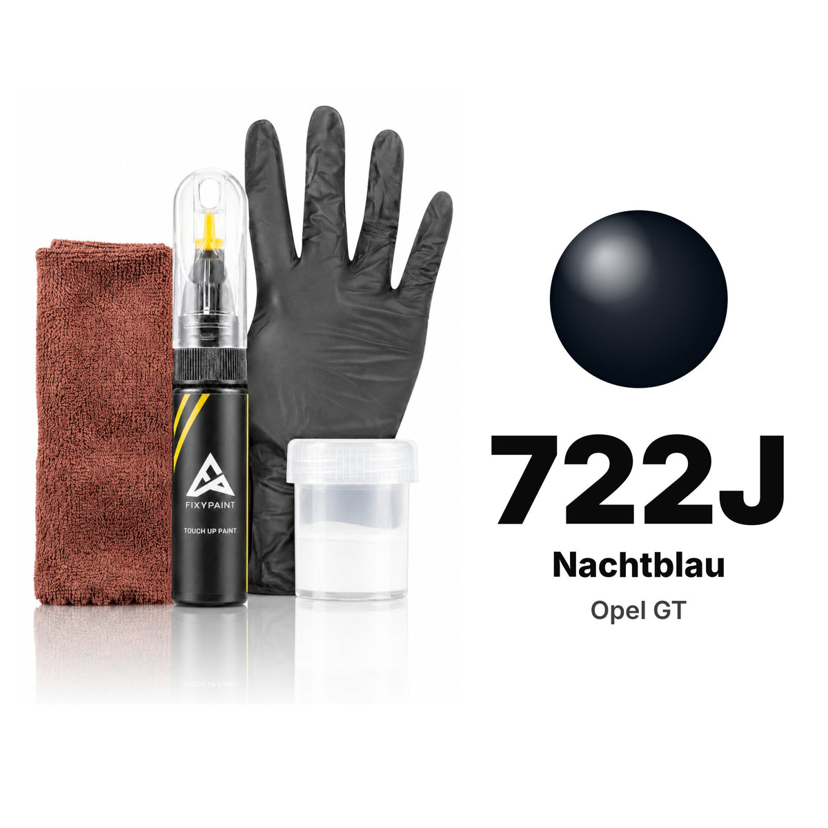 Touch-up paint for Opel GT 722J Nachtblau, Complete kit
