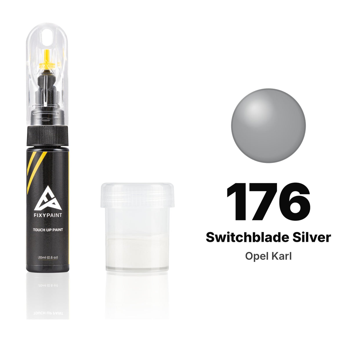 Touch-up paint for Opel Karl 176 Switchblade Silver, Standard kit