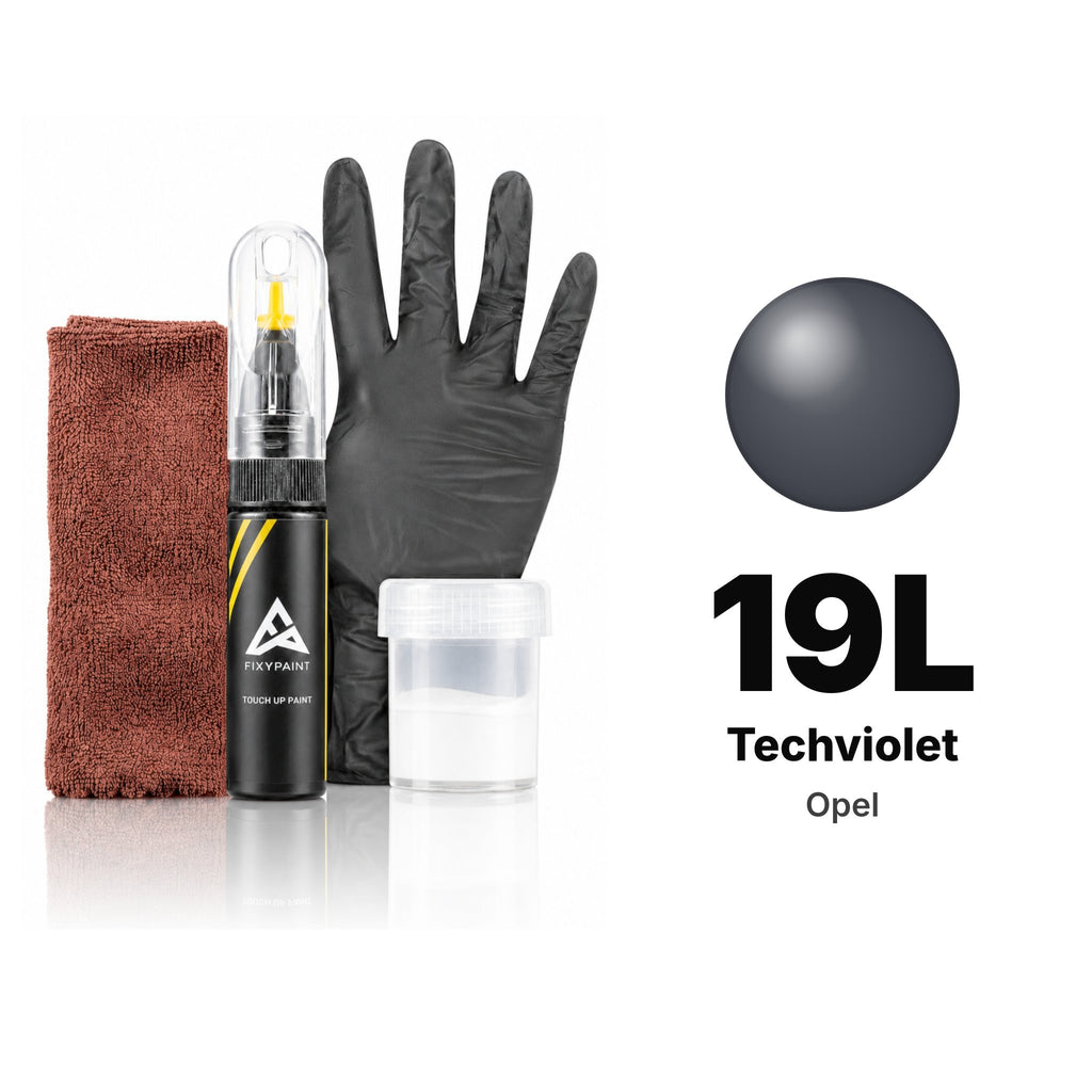 Touch-up paint for Opel 19L Techviolet, Complete kit