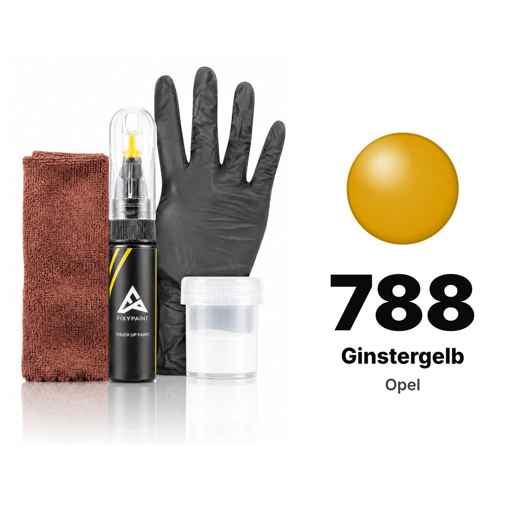 Touch-up paint for Opel 788 Ginstergelb, Complete kit