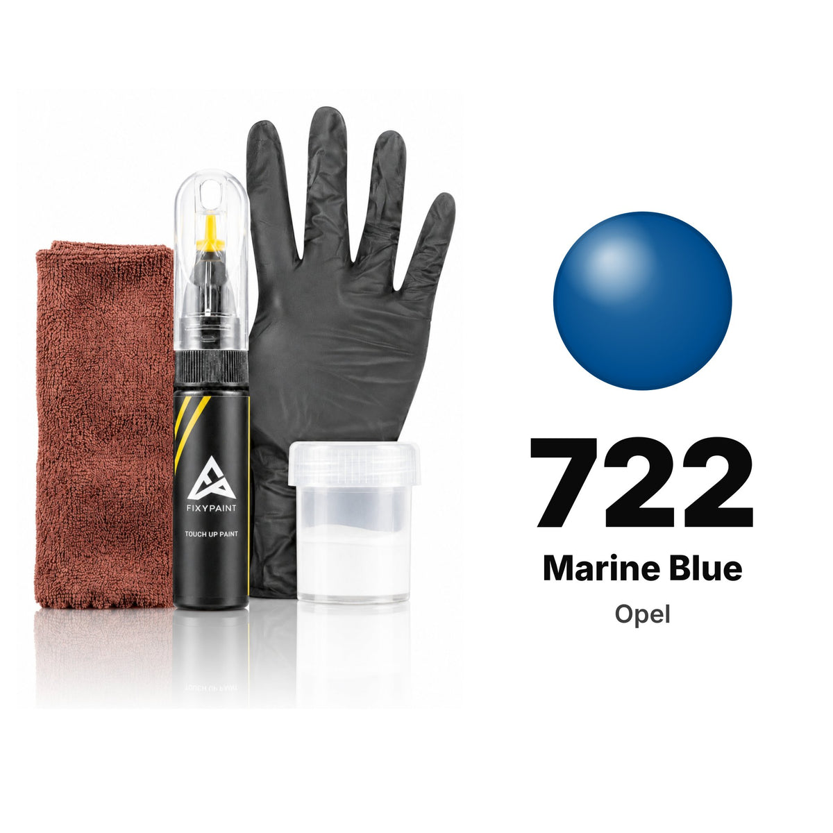 Touch-up paint for Opel 722 Marine Blue, Complete kit