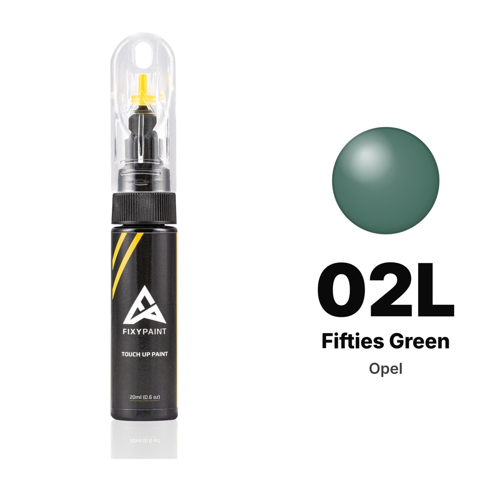 Touch-up paint for Opel 02L Fifties Green, Basic kit