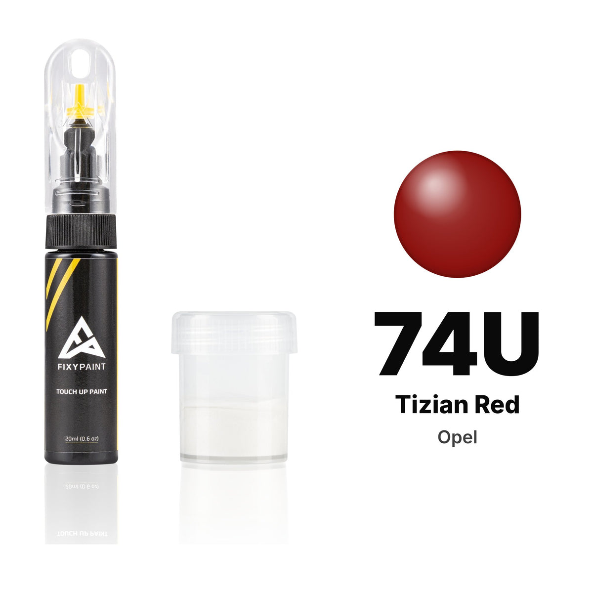 Touch-up paint for Opel 74U Tizian Red, Standard kit