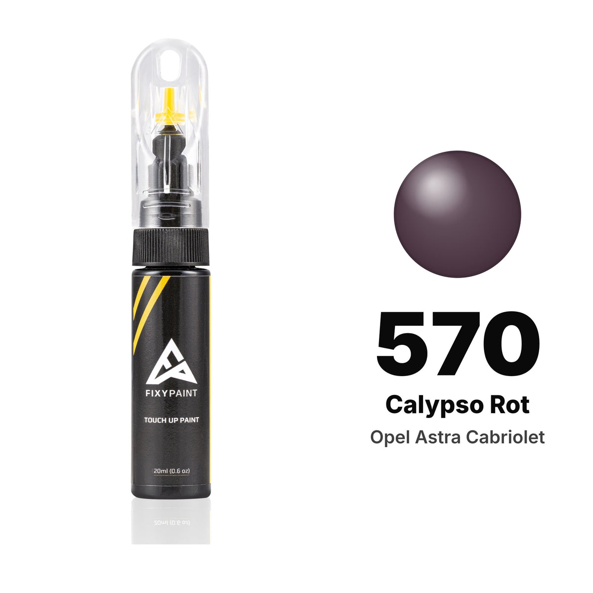 Touch-up paint for Opel Astra Cabriolet 570 Calypso Rot, Basic kit