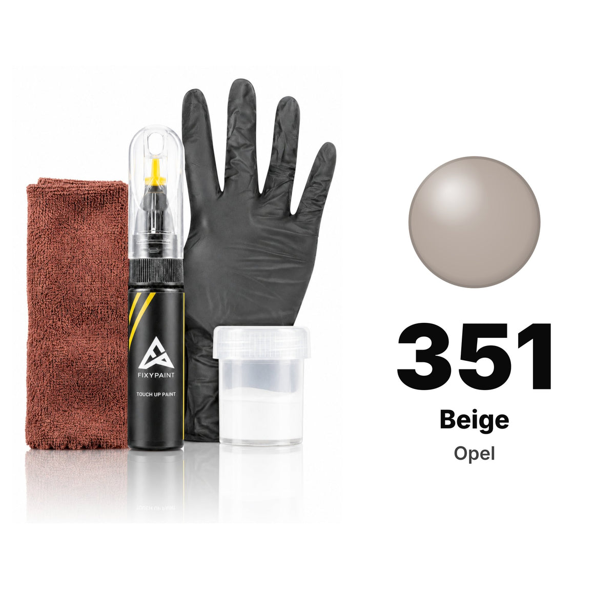 Touch-up paint for Opel 351 Beige, Complete kit