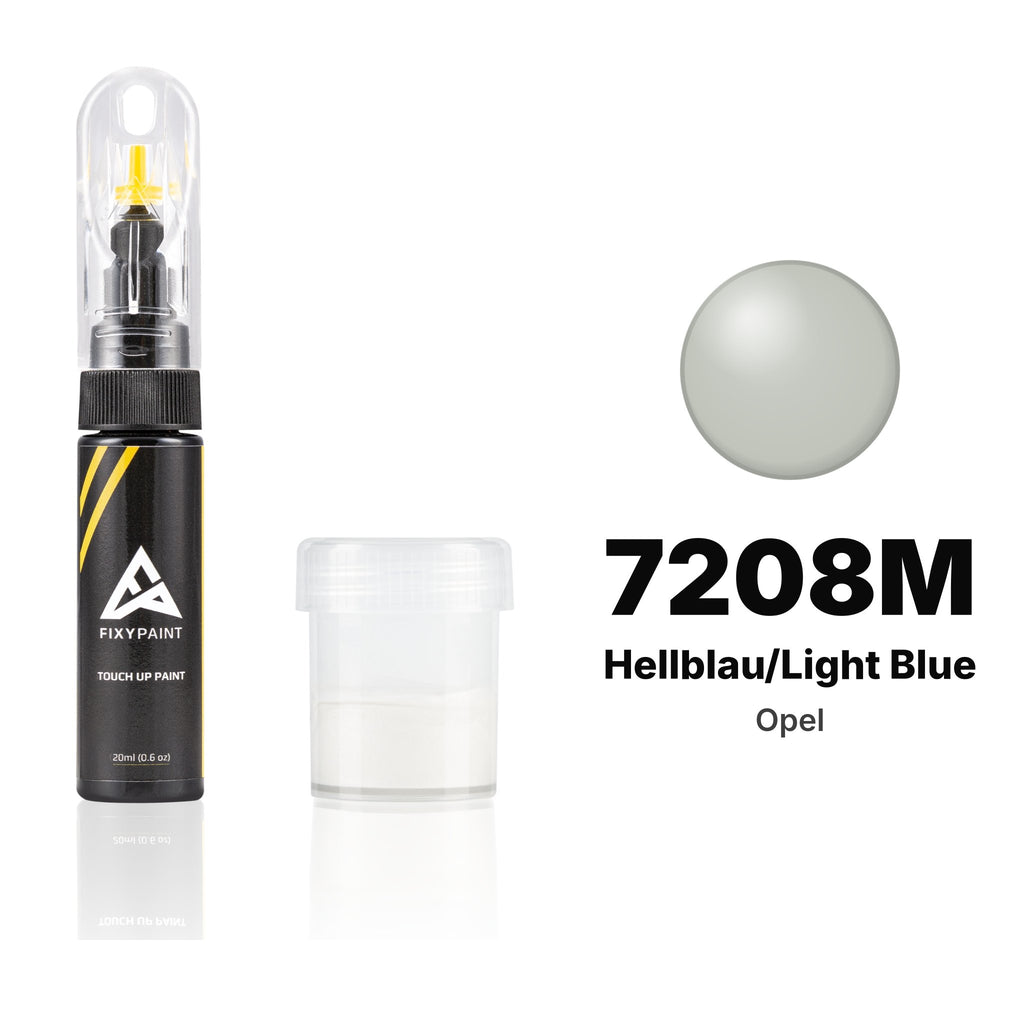 Lackstift für Opel – 7208M Hellblau/Light Blue (alle Modelle, 1976–1988), Set Standard
