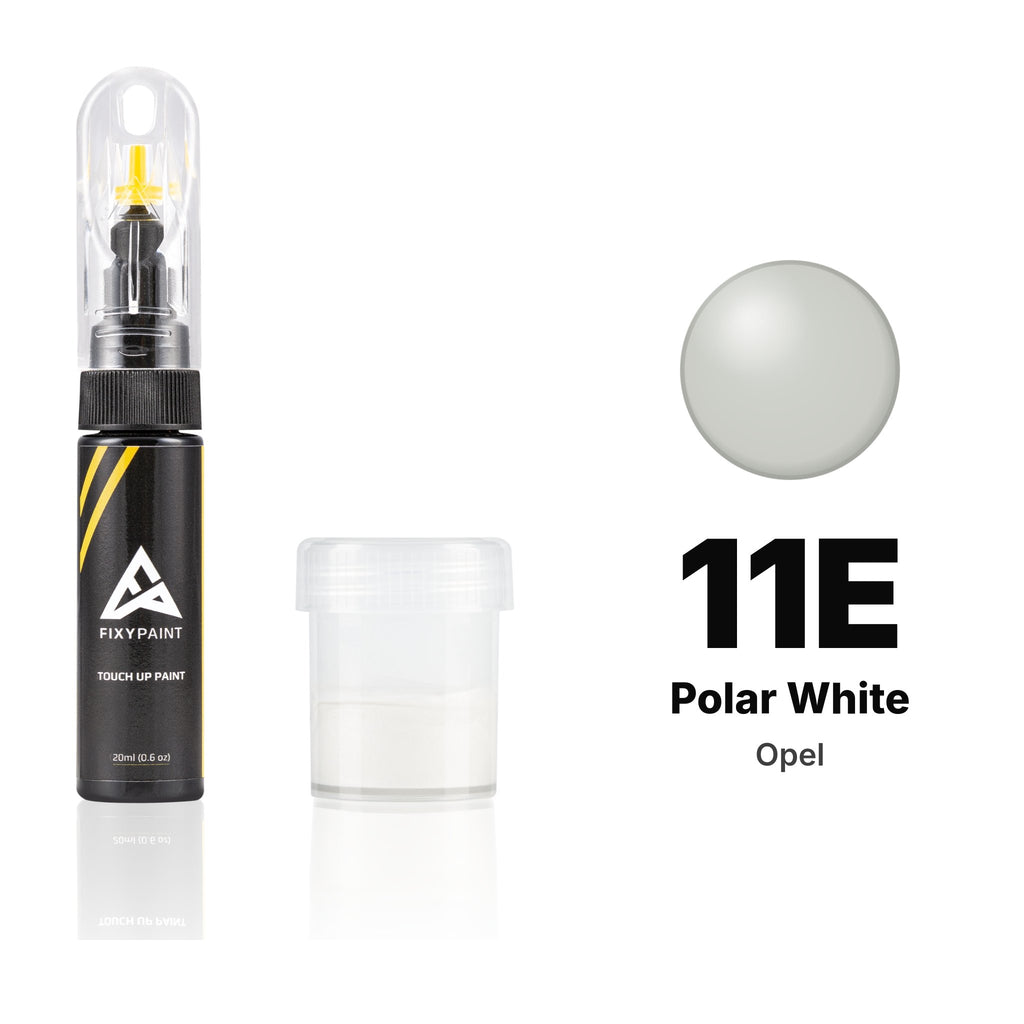 Peinture de retouche pour Opel – 11E Polar White (tous modèles, depuis 1984), kit Standard