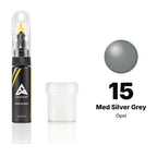 Lackstift für Opel – 15 Med Silver Grey (alle Modelle, ab 1985), Set Standard