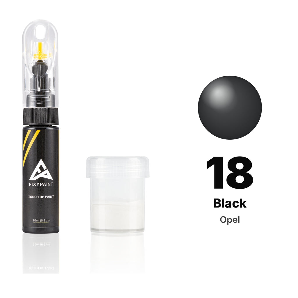 Pintura de retoque para Opel – 18 Black (todos los modelos, desde 1988), kit Estándar