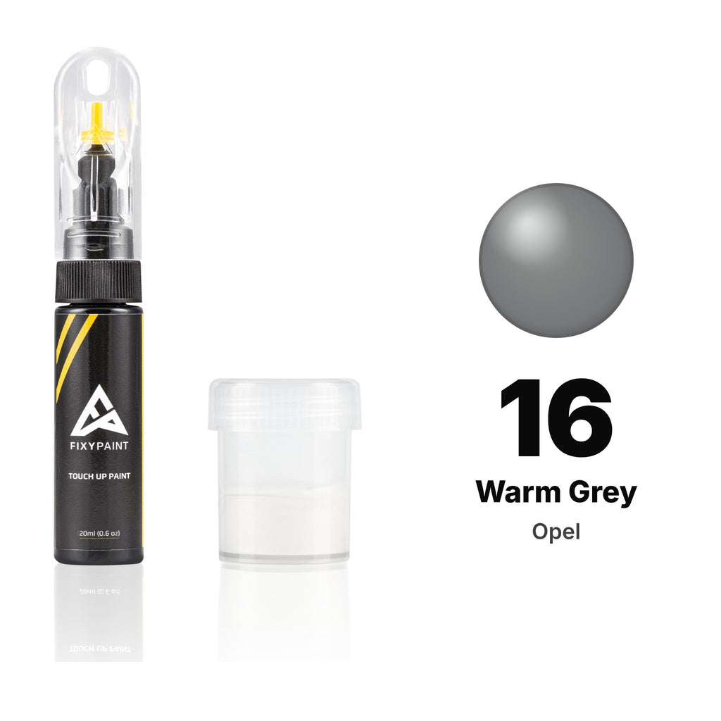 Peinture de retouche pour Opel – 16 Warm Grey (tous modèles, depuis 1991), kit Standard