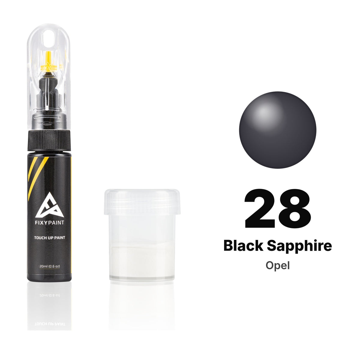 Lackstift für Opel – 28 Black Sapphire (alle Modelle, ab 1993), Set Standard
