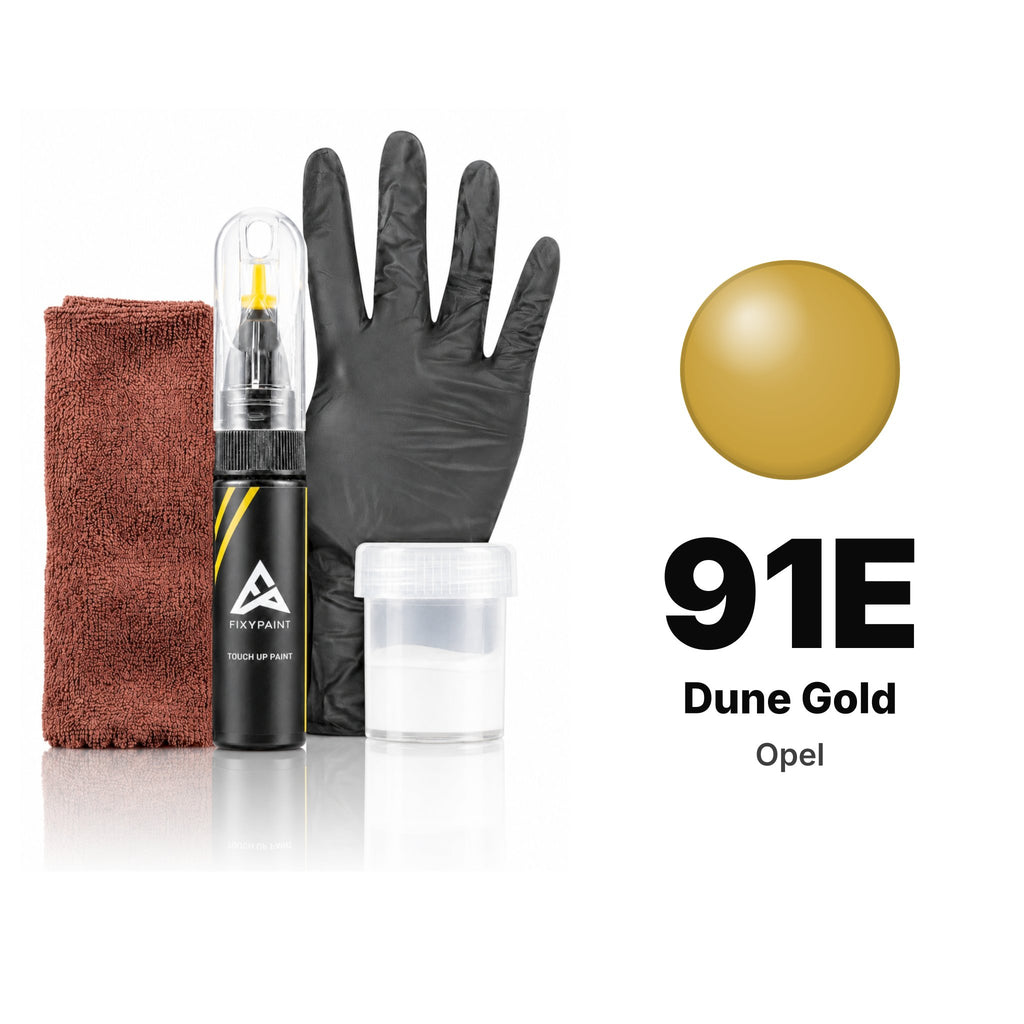 Touch-up paint for Opel 91E Dune Gold, Complete kit