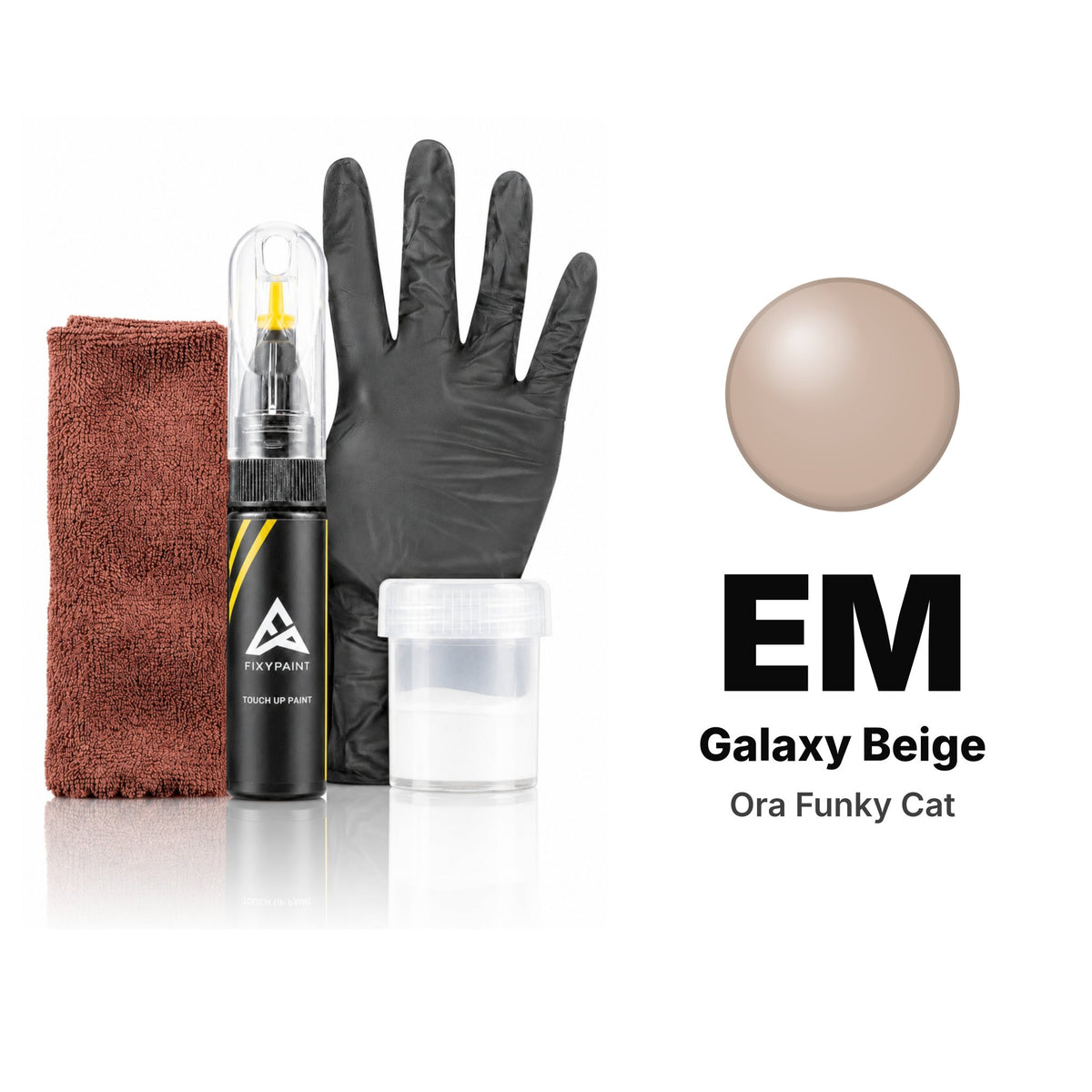 Touch-up paint for Ora Funky Cat EM Galaxy Beige, Complete kit