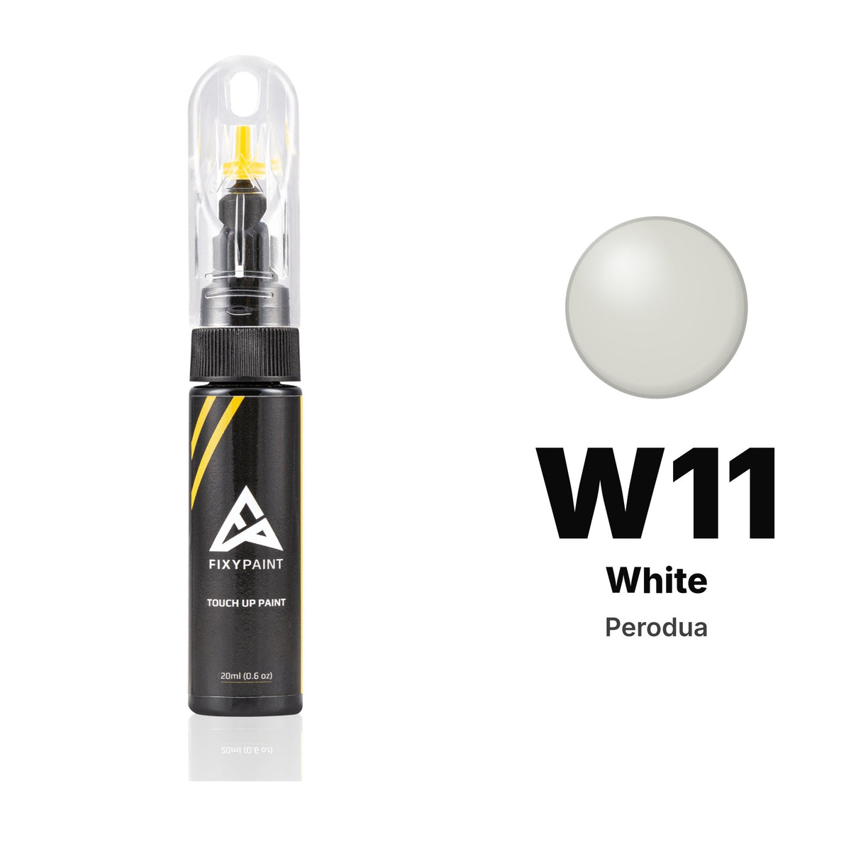 Perodua W11 White touch-up paint, Basic kit