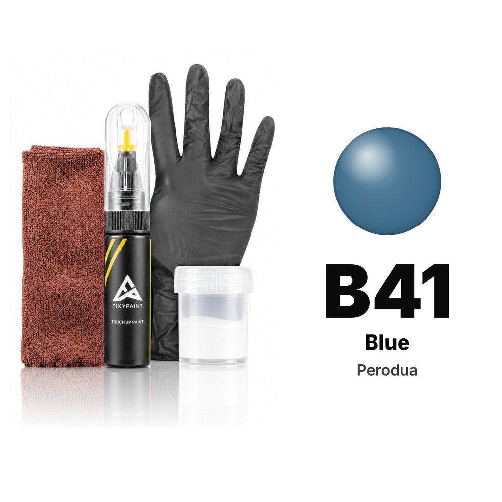 Touch-up paint for Perodua B41 Blue, Complete kit