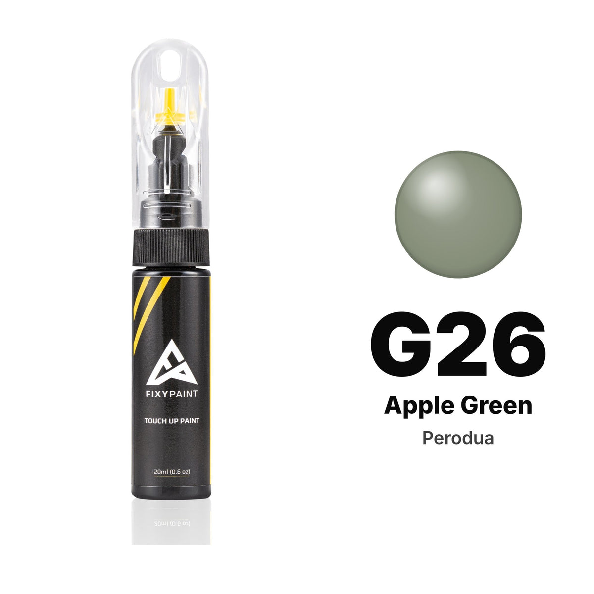Perodua G26 Apple Green touch-up paint, Basic kit