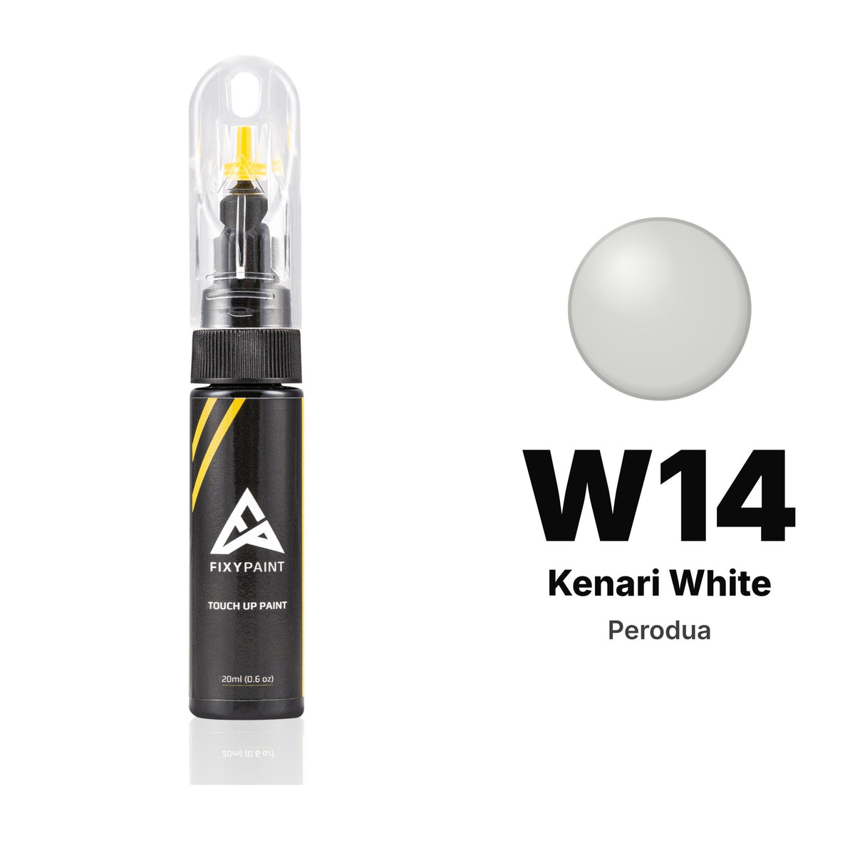 Touch-up paint for Perodua W14 Kenari White, Basic kit