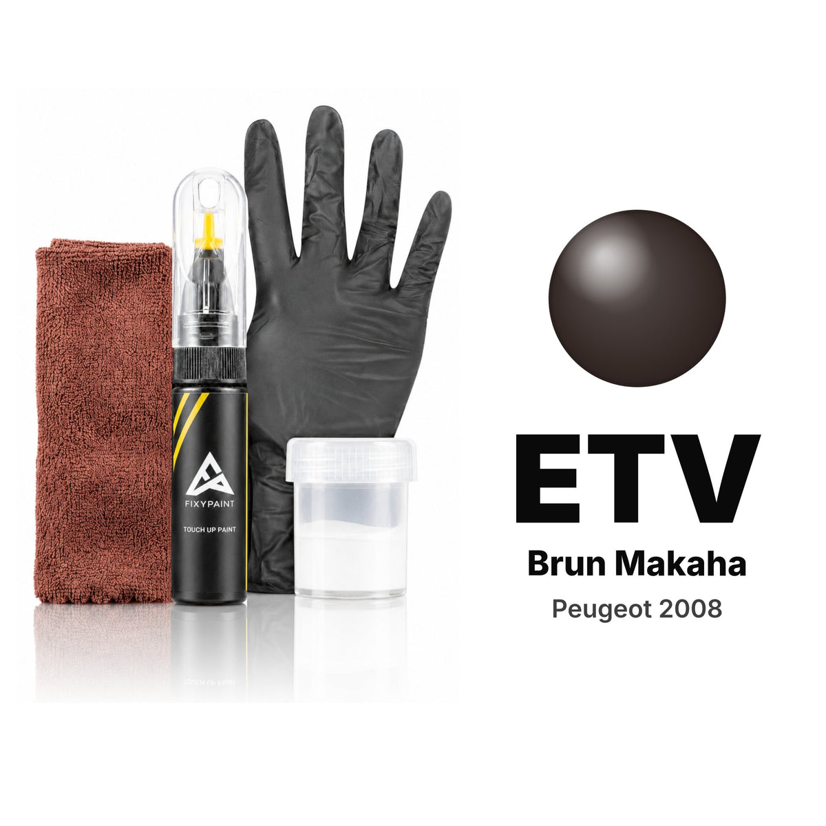 Touch-up paint for Peugeot 2008 ETV Brun Makaha, Complete kit