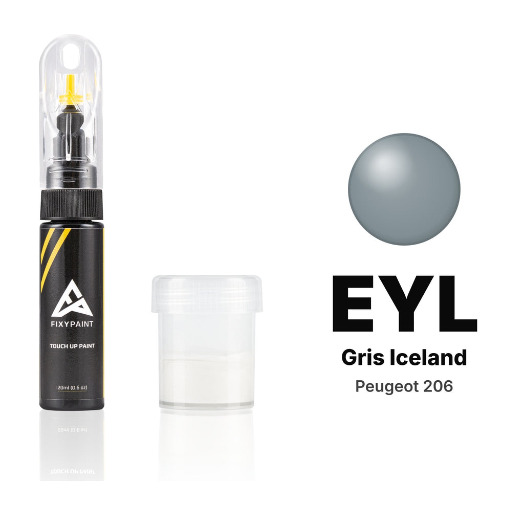 Touch-up paint for Peugeot 206 EYL Gris Iceland, Standard kit