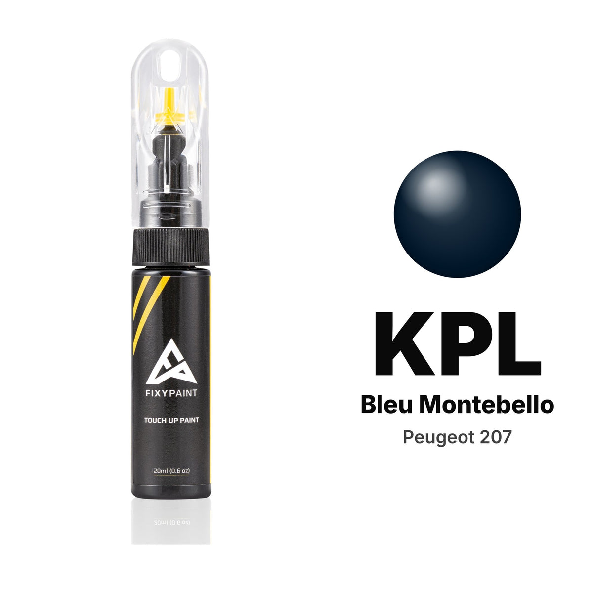 Touch-up paint for Peugeot 207 KPL Bleu Montebello, Basic kit