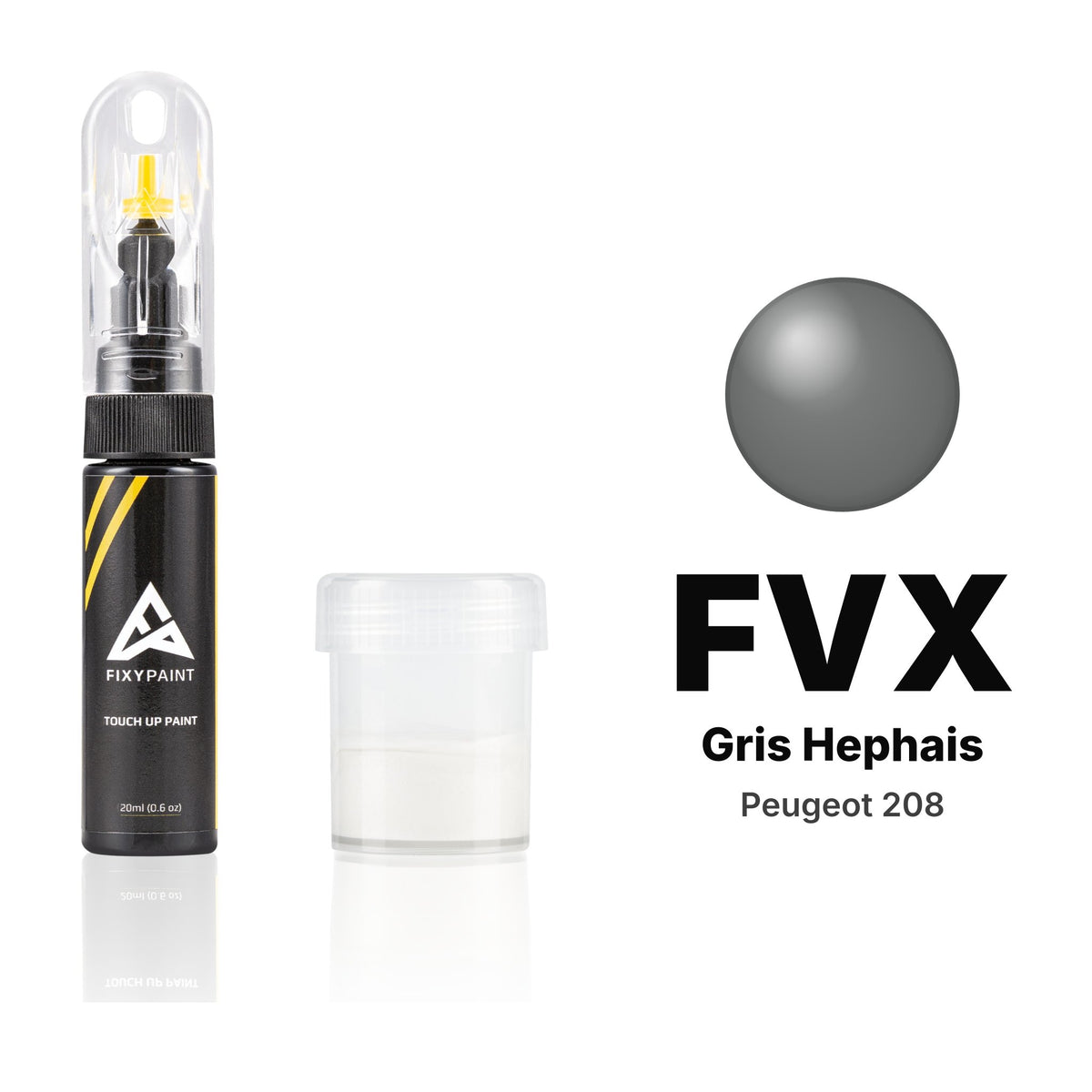 Touch-up paint for Peugeot 208 FVX Gris Hephais, Standard kit