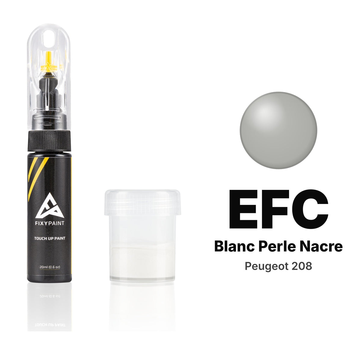 Touch-up paint for Peugeot 208 EFC Blanc Perle Nacre, Standard kit
