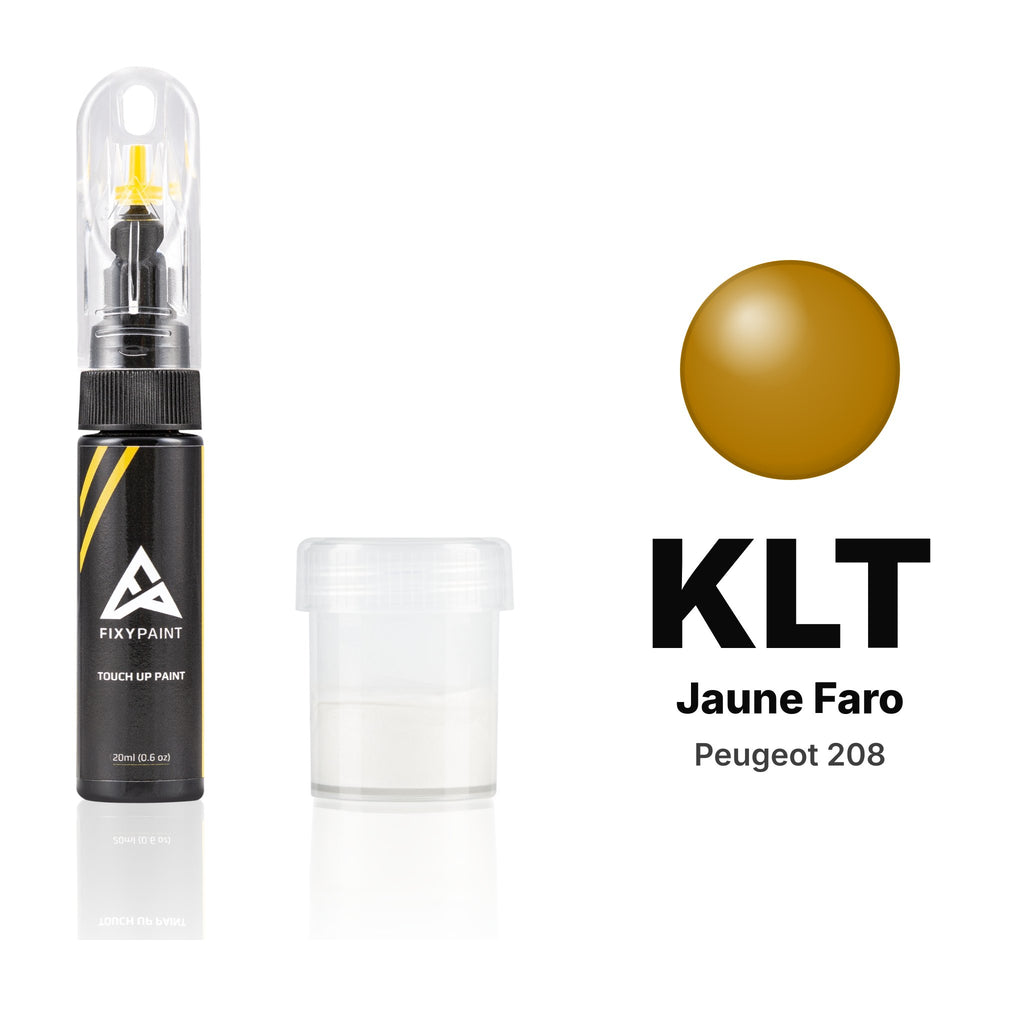Touch-up paint for Peugeot 208 KLT Jaune Faro, Standard kit