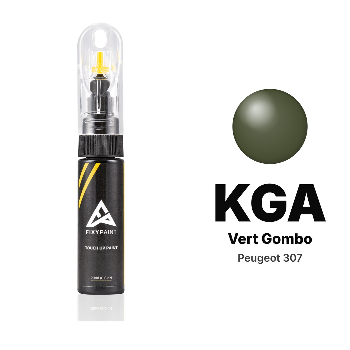 Touch-up paint for Peugeot 307 KGA Vert Gombo, Basic kit