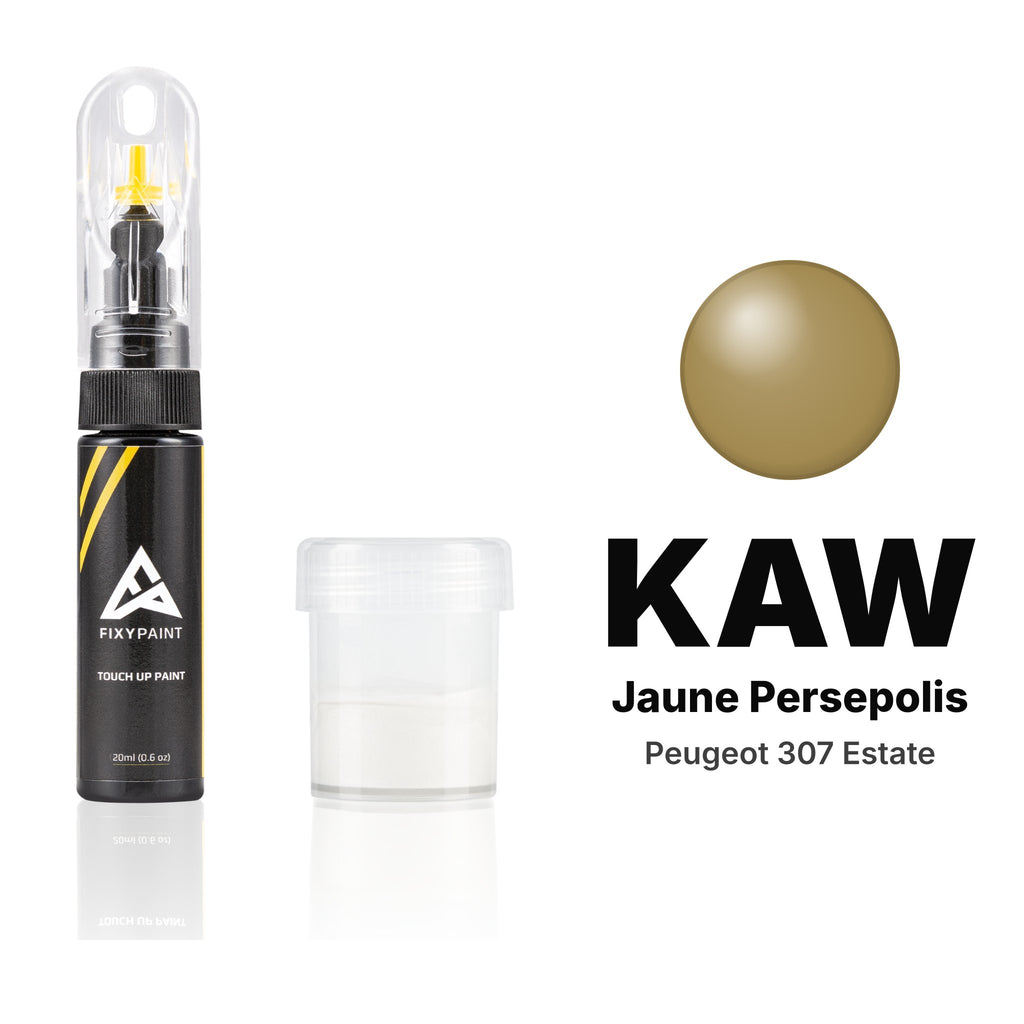 Pintura de retoque para Peugeot 307 Estate – KAW Jaune Persepolis (2004), kit Estándar