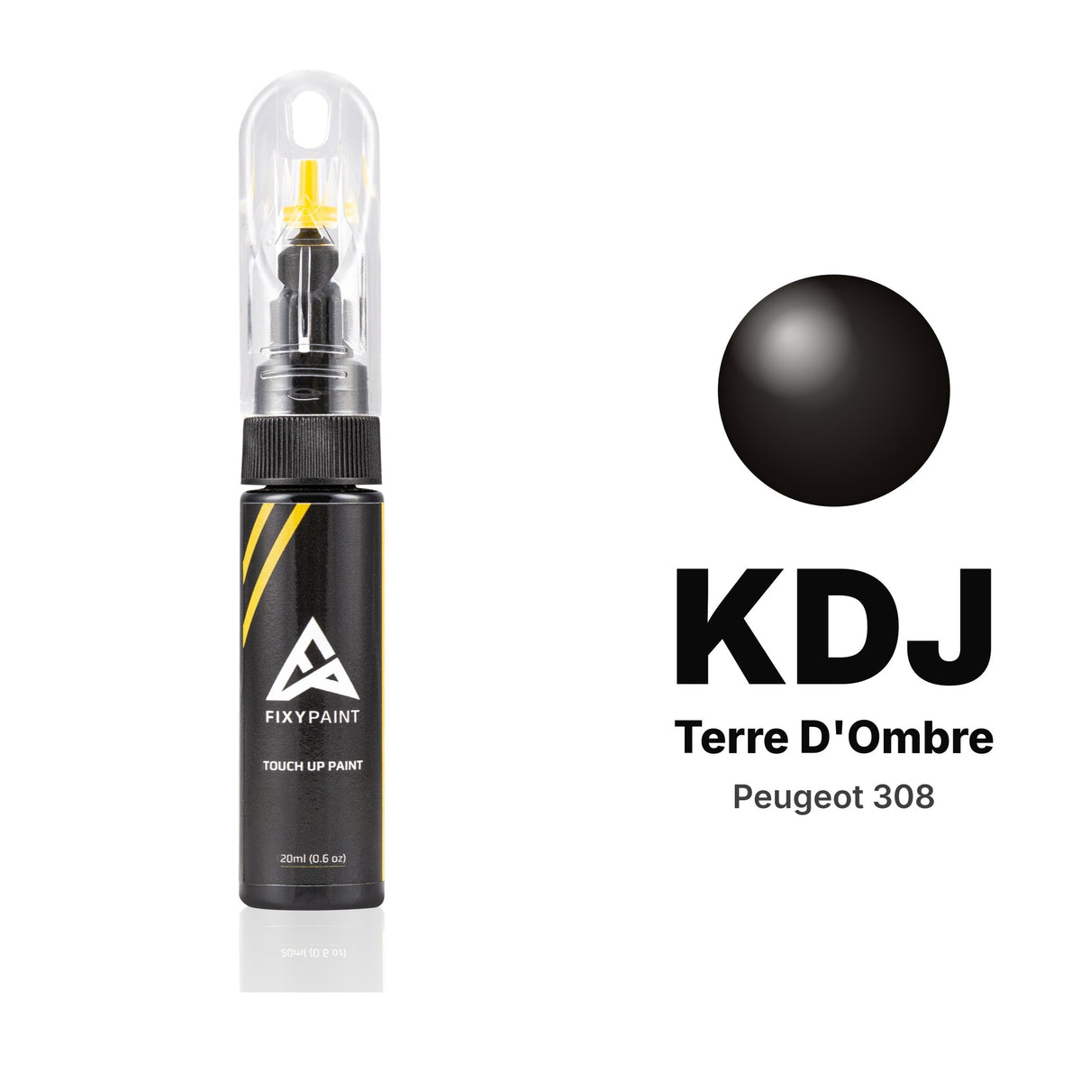 Touch-up paint for Peugeot 308 KDJ Terre d'Ombre, Basic kit
