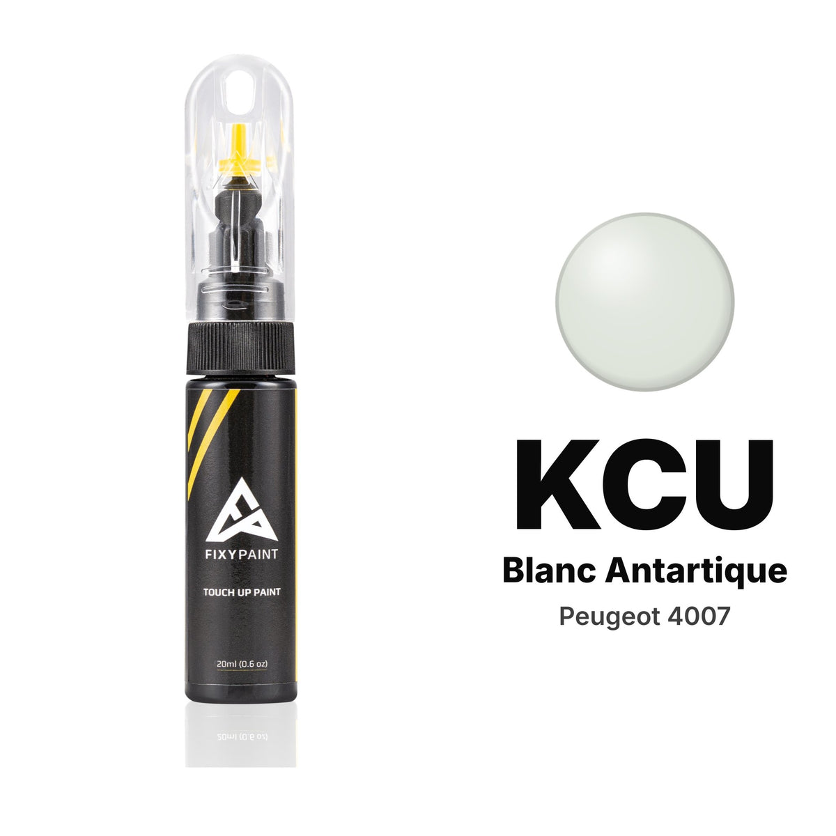 Lackstift für Peugeot 4007 – KCU Blanc Antartique (2010–2011), Set Basis