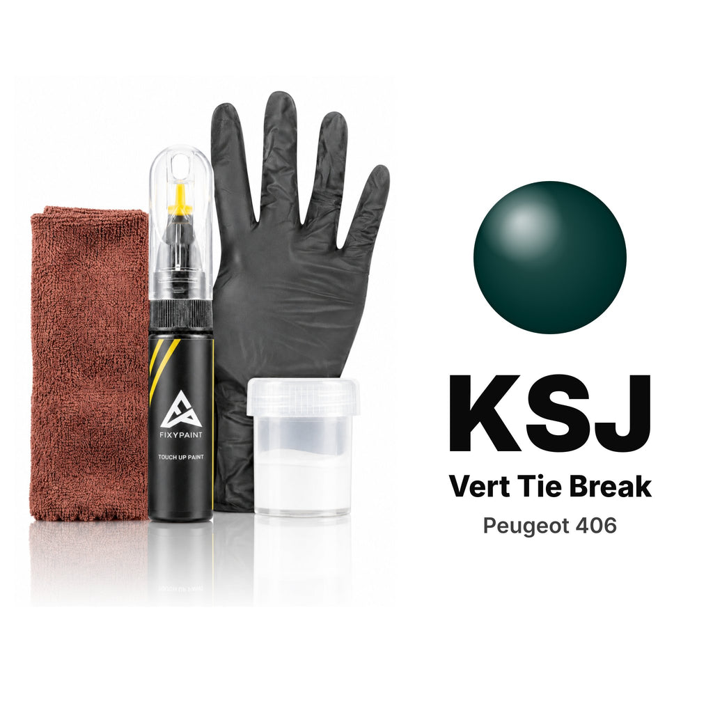 Touch-up paint for Peugeot 406 KSJ Vert Tie Break, Complete kit