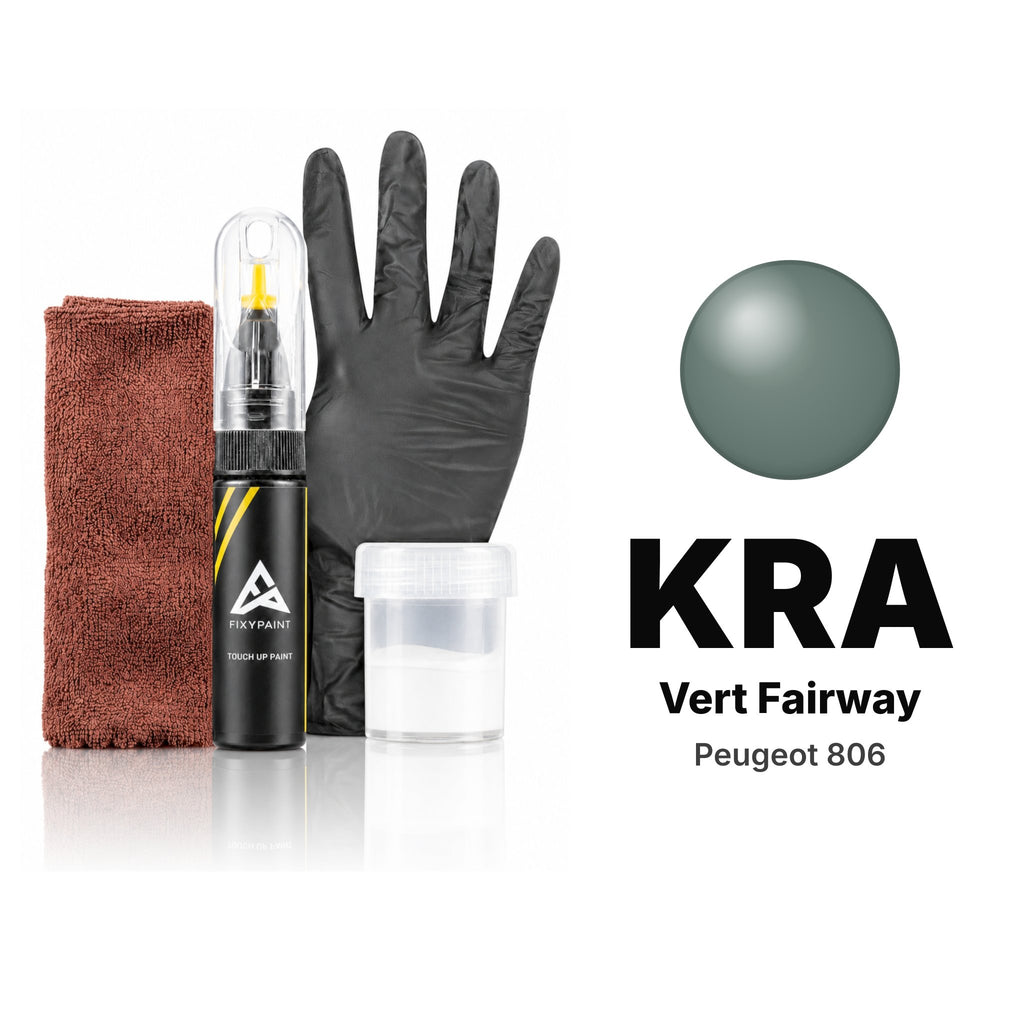 Touch-up paint for Peugeot 806 KRA Vert Fairway, Complete kit