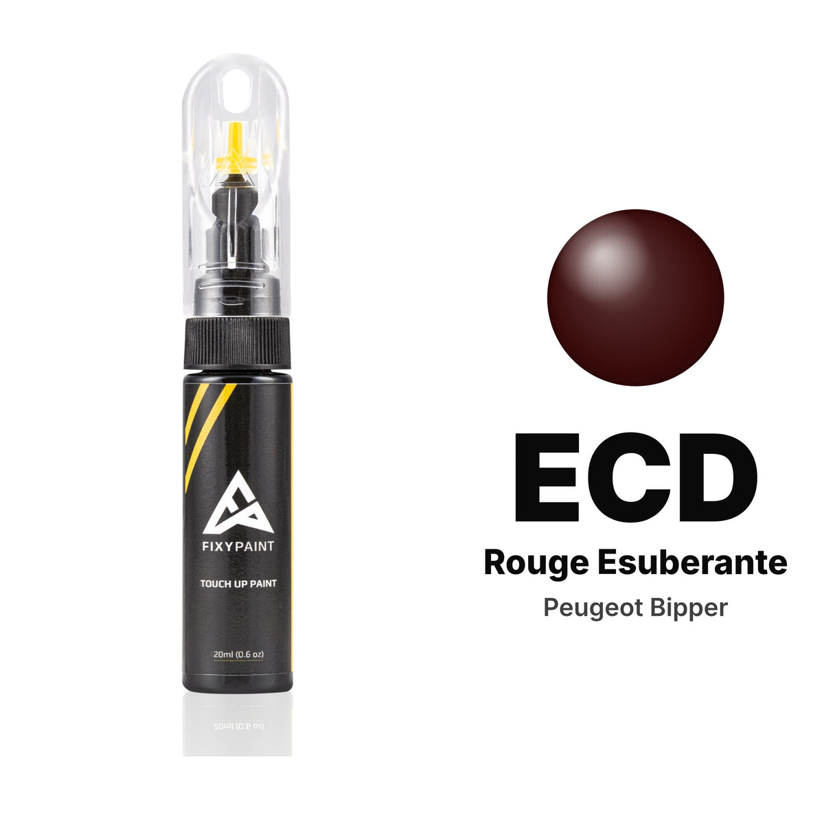 Touch-up paint for Peugeot Bipper ECD Rouge Esuberante, Basic kit