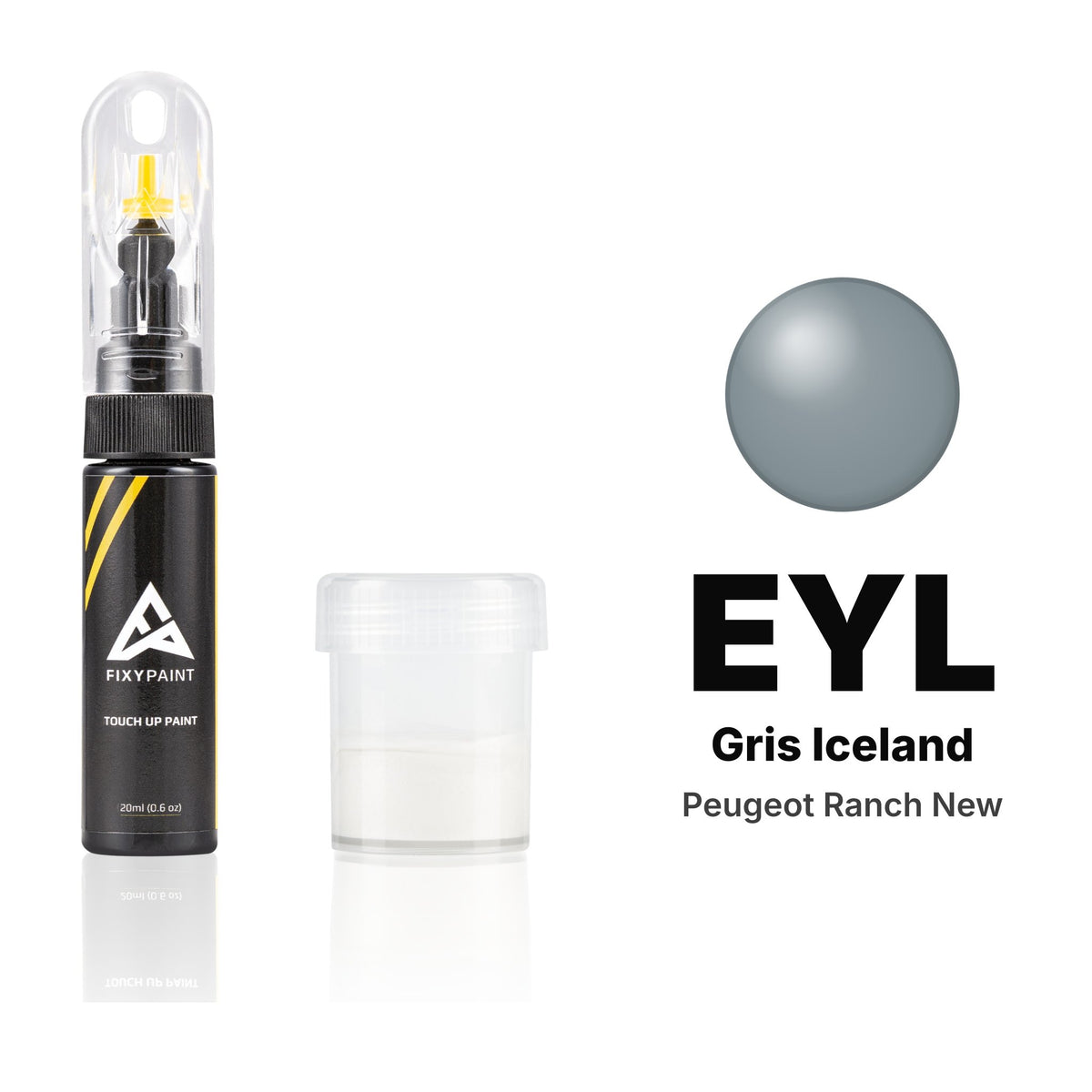 Touch-up paint for Peugeot Ranch New EYL Gris Iceland, Standard kit