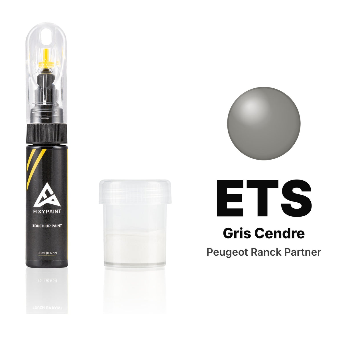 Touch-up paint for Peugeot Ranck Partner ETS Gris Cendre, Standard kit