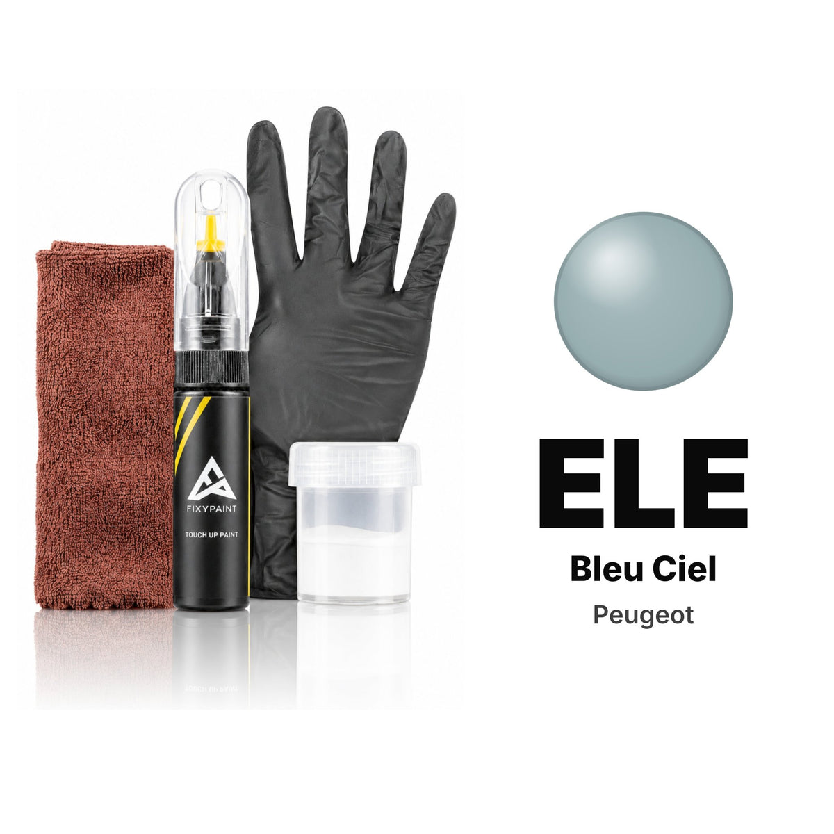 Vernice ritocco per Peugeot – ELE Bleu Ciel (tutti i modelli, 1980–1981), kit Completo