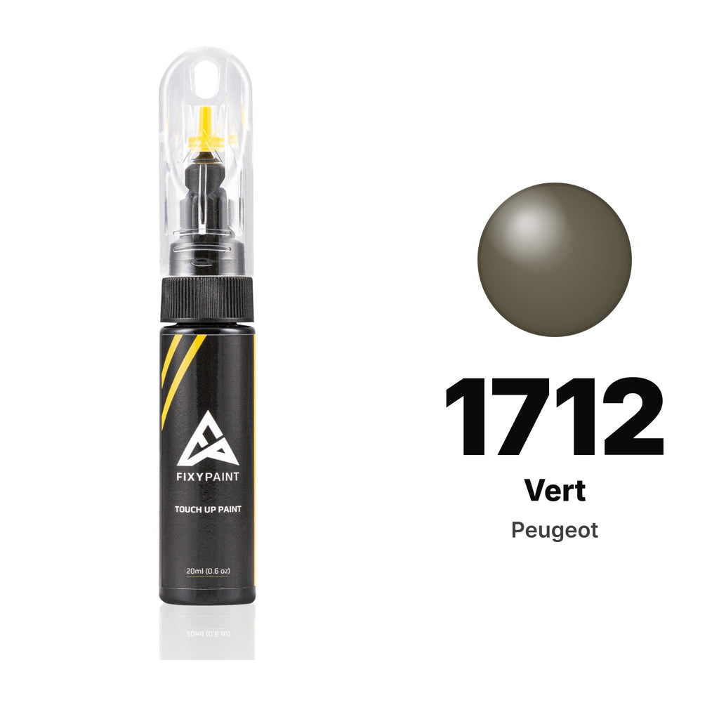 Vernice ritocco per Peugeot – 1712 Vert (tutti i modelli, 1983–1988), kit Base