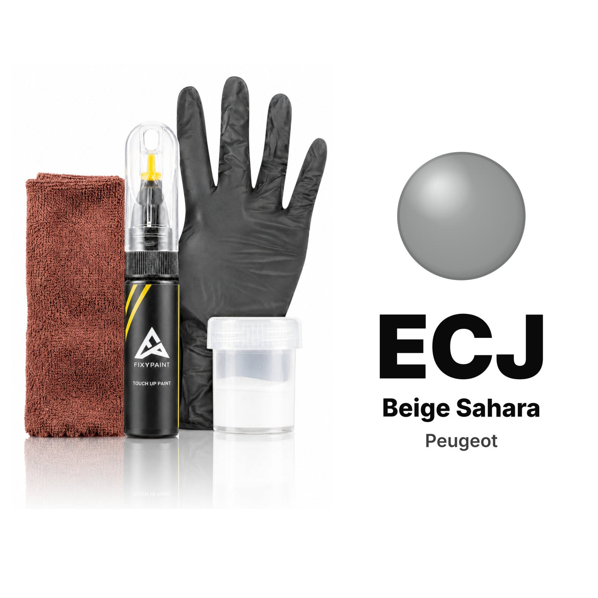Vernice ritocco per Peugeot – ECJ Beige Sahara (tutti i modelli, 1987–1989), kit Completo