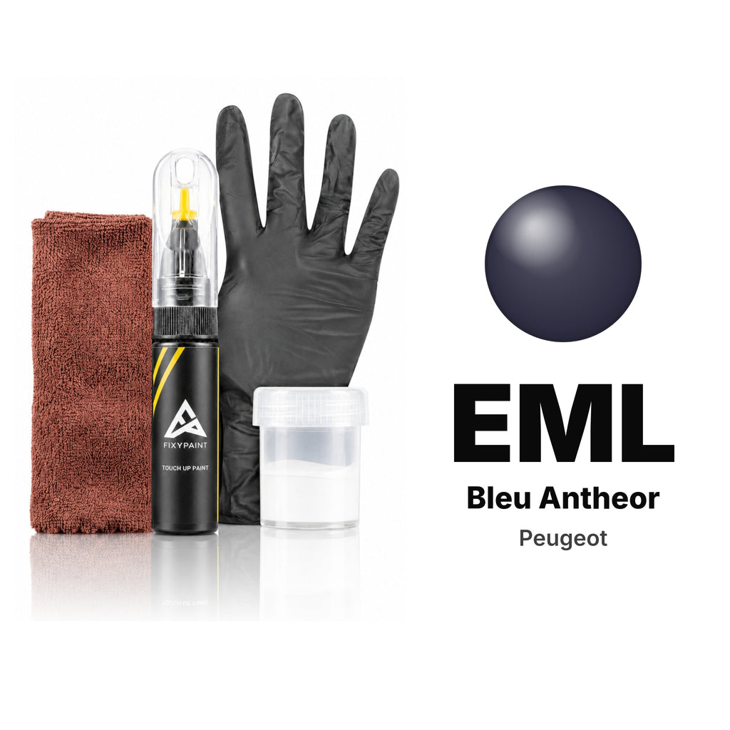 Touch-up paint for Peugeot EML Bleu Antheor, Complete kit