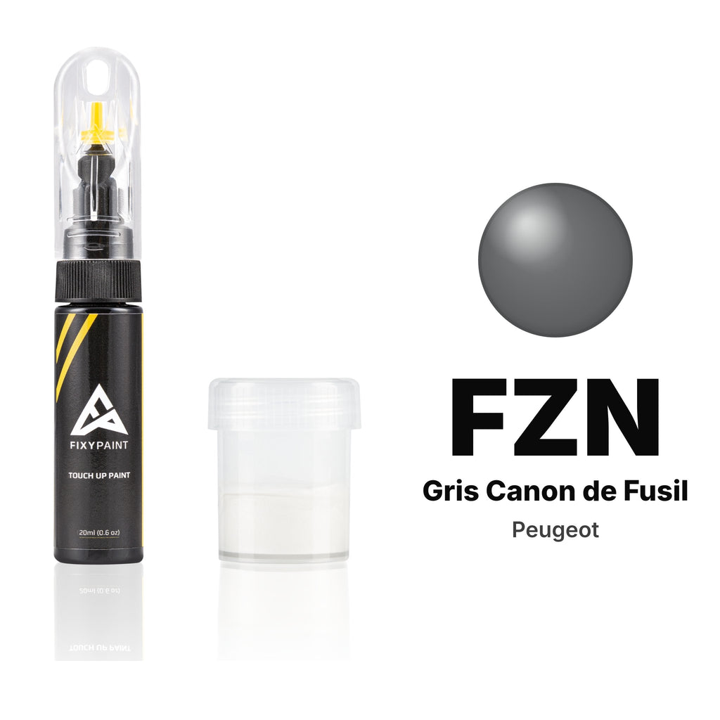 Peinture de retouche pour Peugeot – FZN Gris Canon de Fusil (tous modèles, 1991), kit Standard
