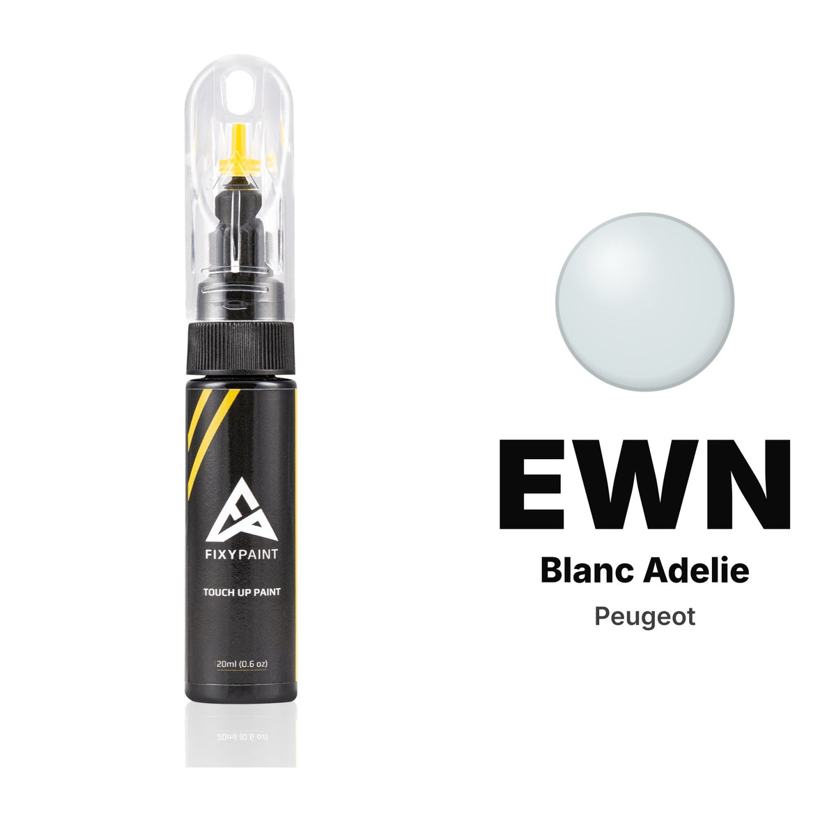 Vernice ritocco per Peugeot – EWN Blanc Adelie (tutti i modelli, 1993), kit Base